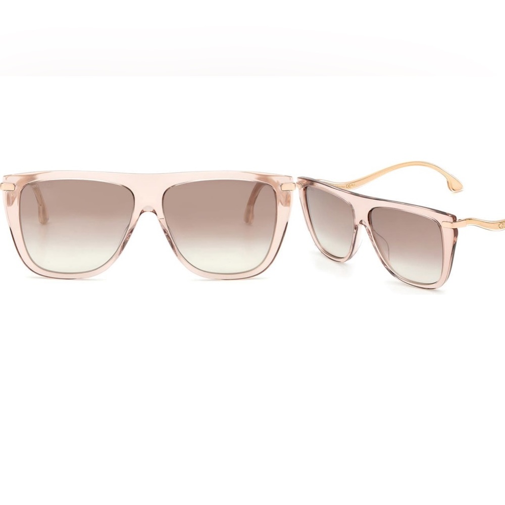 NWT Jimmy Choo 58mm Browbar Square Sunglasses